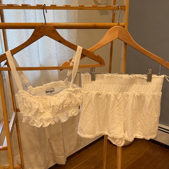 Princess Polly white Ruffled Set - Picture 1 of 2